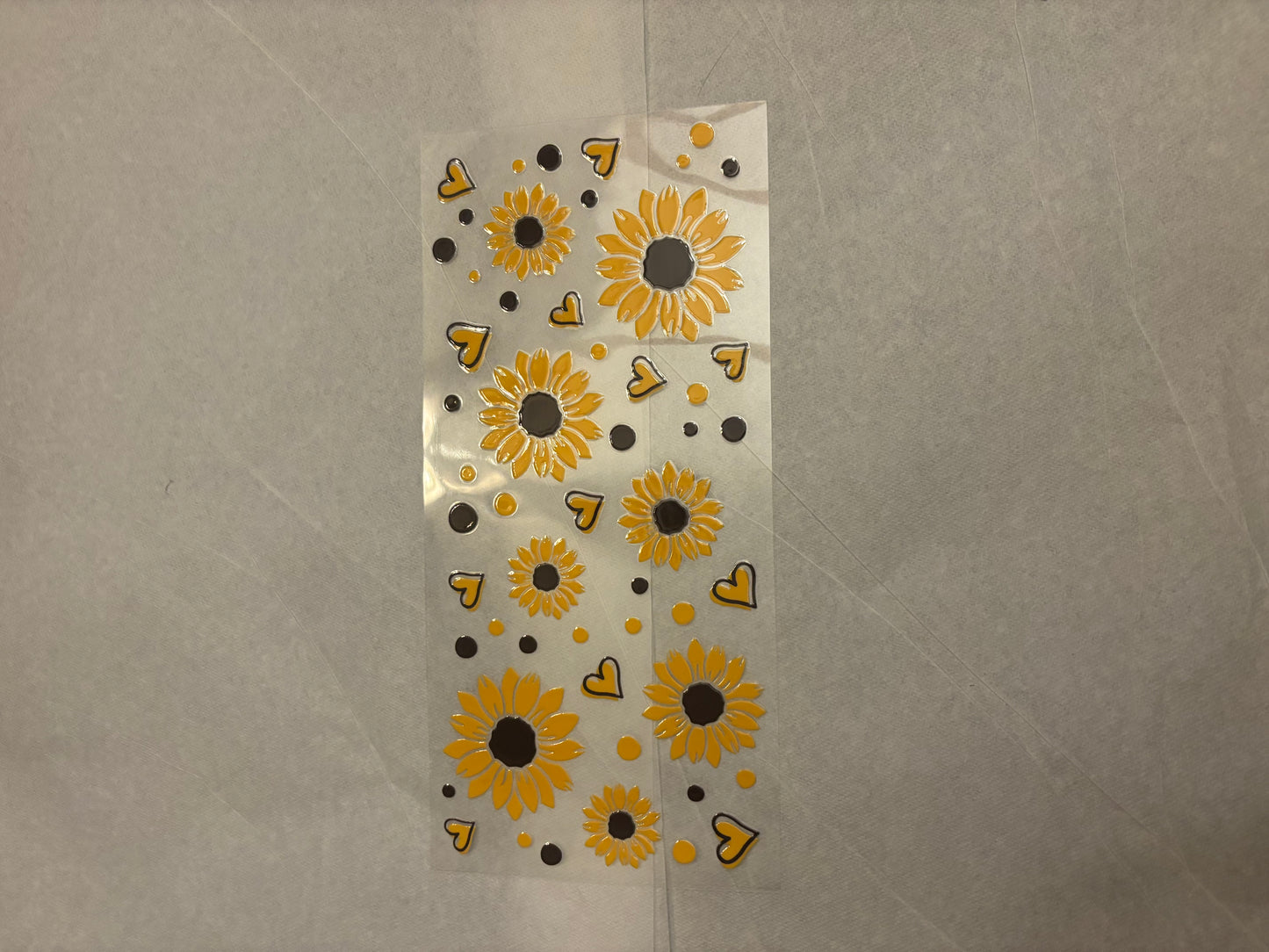 Sunflower and hearts