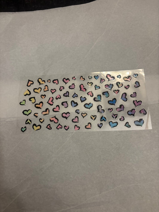 Colored hearts