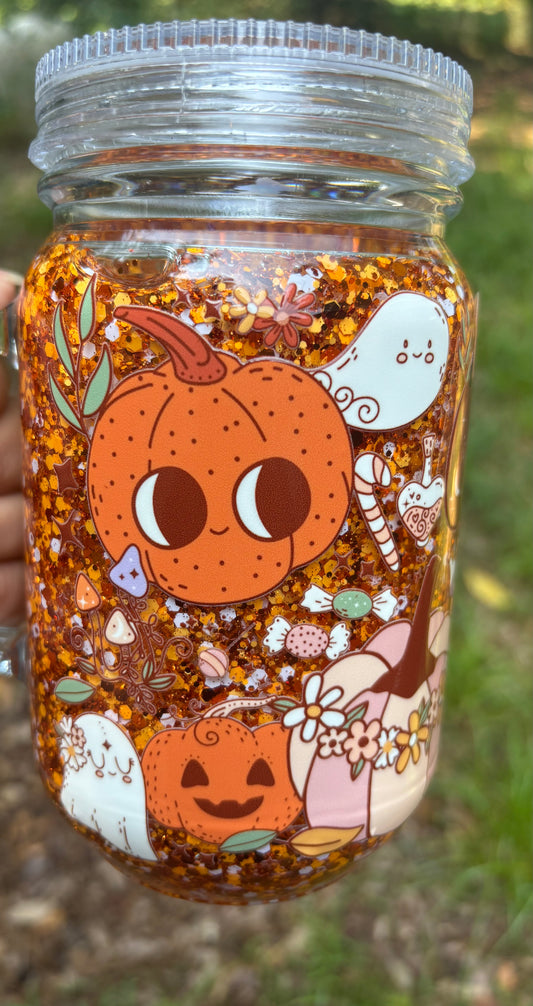 Fall vibes mason jar