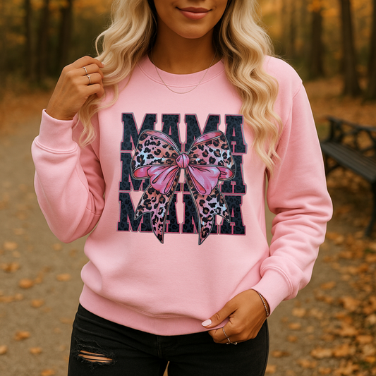 Mama bow sweatshirt